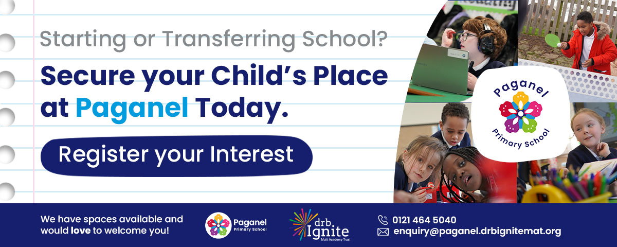 Starting or transferring school? Secure your child's place at Paganel today. Register your interest. We currently have places available and would love to welcome you!
